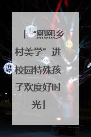 “熙熙乡村美学”进校园特殊孩子欢度好时光