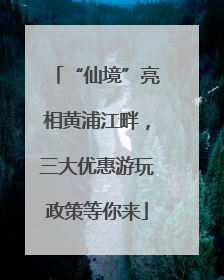 “仙境”亮相黄浦江畔，三大优惠游玩政策等你来