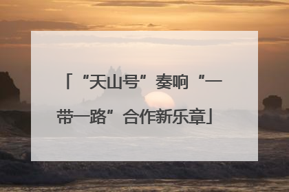 “天山号”奏响“一带一路”合作新乐章