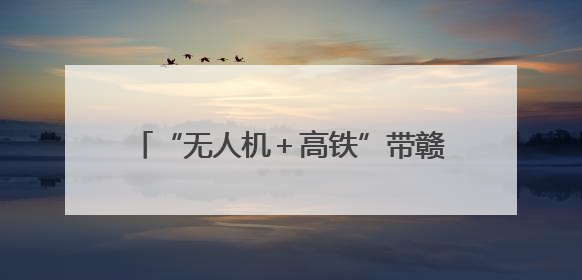 “无人机＋高铁”带赣南农特产“飞”出大山