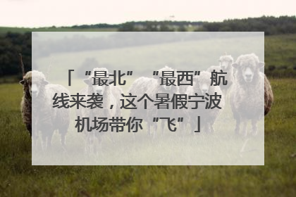 “最北”“最西”航线来袭，这个暑假宁波机场带你“飞”