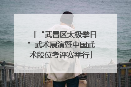 “武昌区太极拳日”武术展演暨中国武术段位考评赛举行