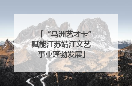 “马洲艺才卡”赋能江苏靖江文艺事业蓬勃发展