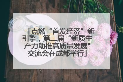 点燃“首发经济”新引擎，第二届“新质生产力助推高质量发展”交流会在成都举行