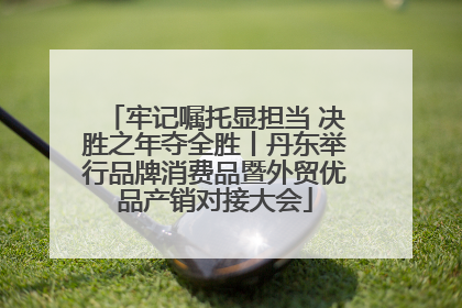 牢记嘱托显担当 决胜之年夺全胜丨丹东举行品牌消费品暨外贸优品产销对接大会