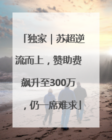 独家｜苏超逆流而上，赞助费飙升至300万，仍一席难求