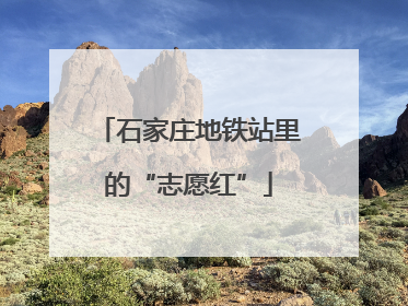石家庄地铁站里的“志愿红”