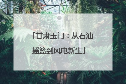 甘肃玉门：从石油摇篮到风电新生