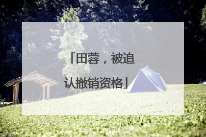 田蓉，被追认撤销资格