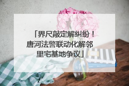 界尺敲定解纠纷！唐河法警联动化解邻里宅基地争议