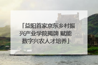 益阳首家京东乡村振兴产业学院揭牌 赋能数字兴农人才培养
