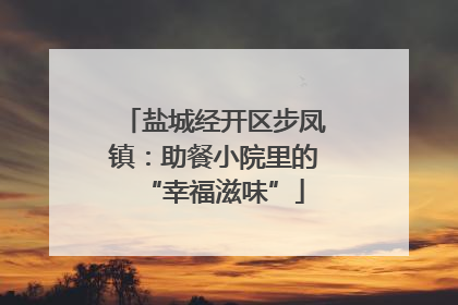 盐城经开区步凤镇：助餐小院里的“幸福滋味”