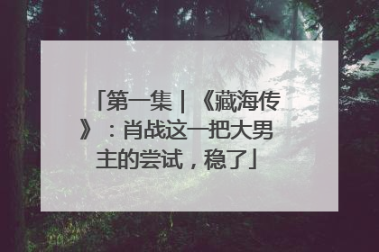 第一集｜《藏海传》：肖战这一把大男主的尝试，稳了