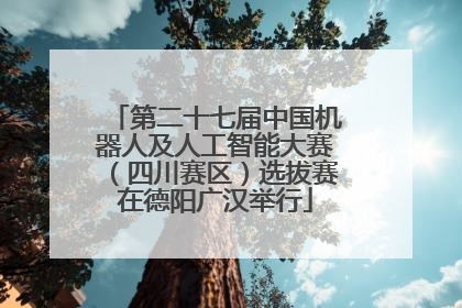 第二十七届中国机器人及人工智能大赛（四川赛区）选拔赛在德阳广汉举行