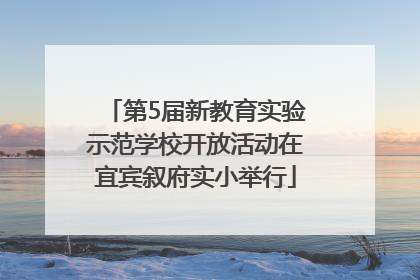 第5届新教育实验示范学校开放活动在宜宾叙府实小举行