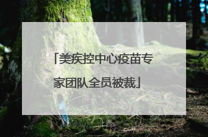 美疾控中心疫苗专家团队全员被裁