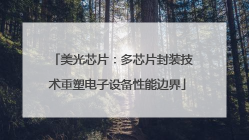 美光芯片：多芯片封装技术重塑电子设备性能边界