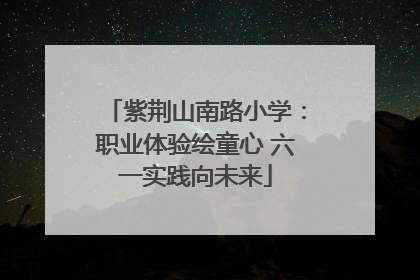 紫荆山南路小学：职业体验绘童心 六一实践向未来