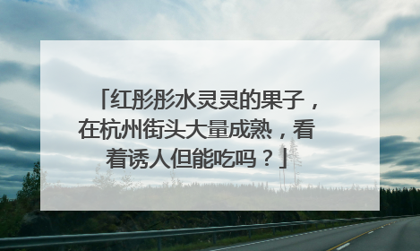 红彤彤水灵灵的果子，在杭州街头大量成熟，看着诱人但能吃吗？
