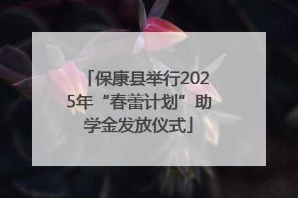 保康县举行2025年“春蕾计划”助学金发放仪式
