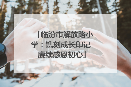临汾市解放路小学：镌刻成长印记 赓续感恩初心