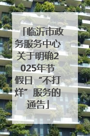 临沂市政务服务中心关于明确2025年节假日“不打烊”服务的通告