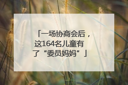 一场协商会后，这164名儿童有了“委员妈妈”