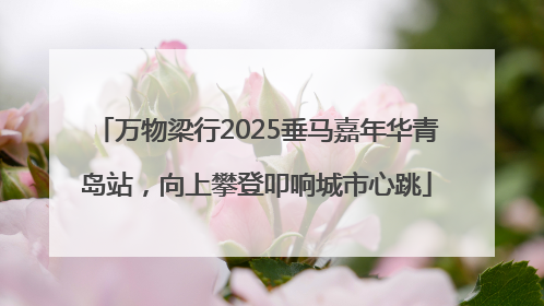 万物梁行2025垂马嘉年华青岛站，向上攀登叩响城市心跳