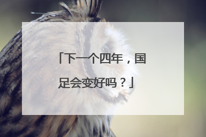 下一个四年，国足会变好吗？