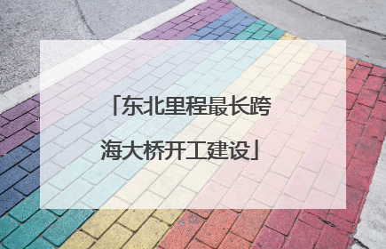 东北里程最长跨海大桥开工建设