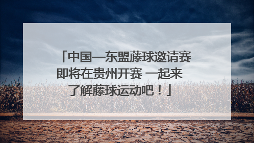 中国—东盟藤球邀请赛即将在贵州开赛 一起来了解藤球运动吧！
