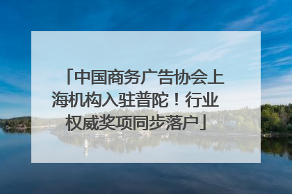 中国商务广告协会上海机构入驻普陀！行业权威奖项同步落户