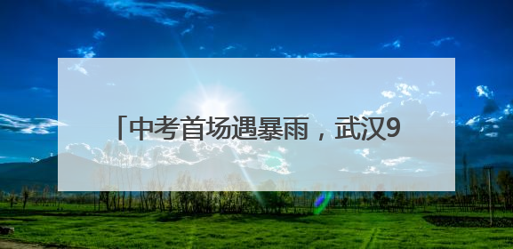 中考首场遇暴雨，武汉9.85万考生无一误考