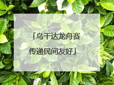 乌干达龙舟赛传递民间友好