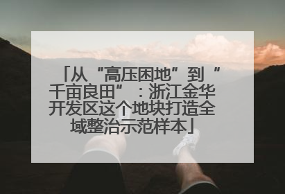 从“高压困地”到“千亩良田”：浙江金华开发区这个地块打造全域整治示范样本