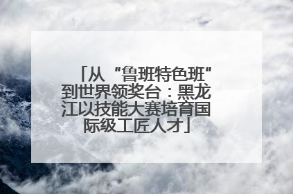 从“鲁班特色班”到世界领奖台：黑龙江以技能大赛培育国际级工匠人才