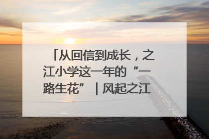 从回信到成长，之江小学这一年的“一路生花”｜风起之江 扶摇直上