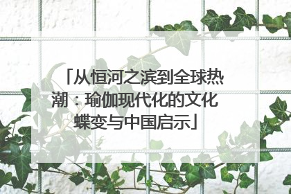 从恒河之滨到全球热潮：瑜伽现代化的文化蝶变与中国启示
