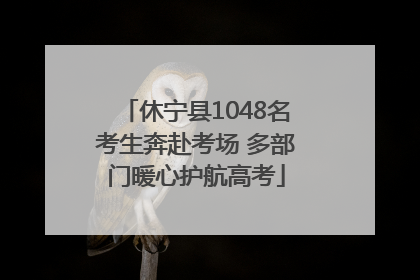 休宁县1048名考生奔赴考场 多部门暖心护航高考