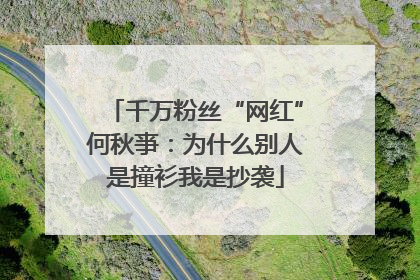 千万粉丝“网红”何秋亊：为什么别人是撞衫我是抄袭