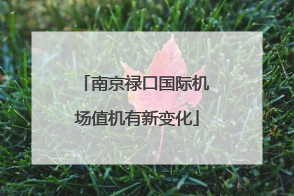 南京禄口国际机场值机有新变化