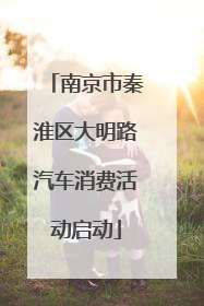 南京市秦淮区大明路汽车消费活动启动