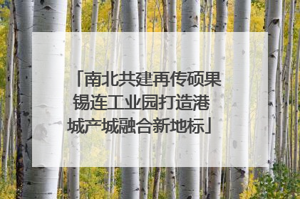 南北共建再传硕果 锡连工业园打造港城产城融合新地标