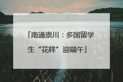 南通崇川：多国留学生“花样”迎端午