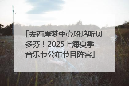 去西岸梦中心船坞听贝多芬！2025上海夏季音乐节公布节目阵容