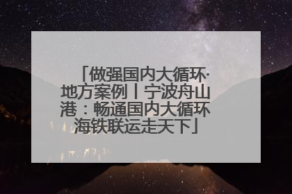 做强国内大循环·地方案例丨宁波舟山港：畅通国内大循环海铁联运走天下