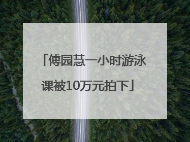 傅园慧一小时游泳课被10万元拍下