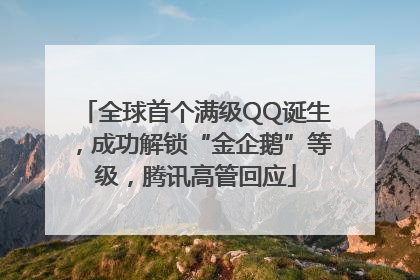全球首个满级QQ诞生，成功解锁“金企鹅”等级，腾讯高管回应