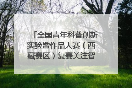全国青年科普创新实验暨作品大赛（西藏赛区）复赛关注智慧环保等主题