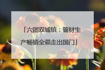 六团双城镇：管材生产畅销全疆走出国门